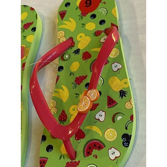 Disney Parks Hidden Mickey Mouse Flip Flops Sz 6 - Picture 2 of 11